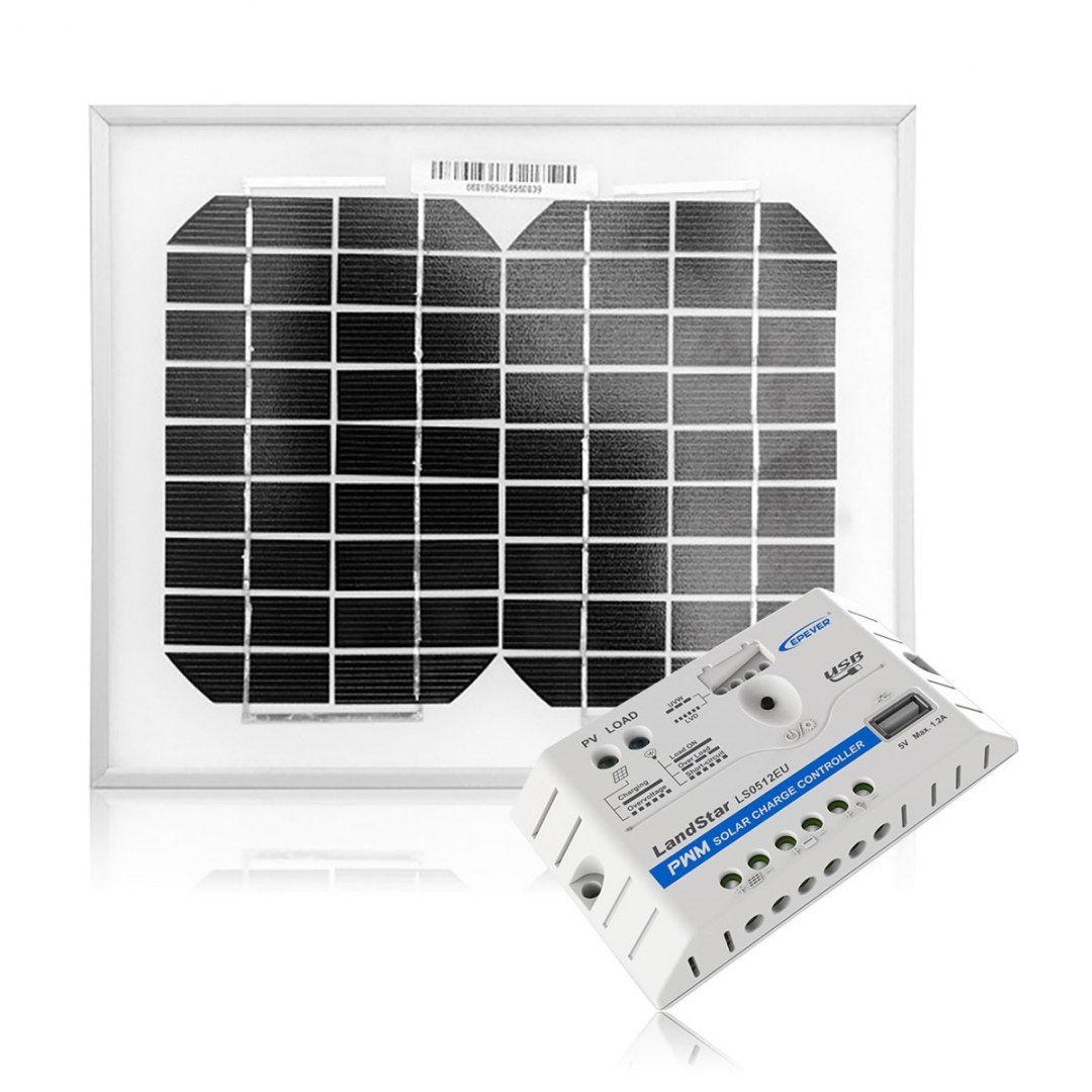 Zestaw solarny 12V z regulatorem